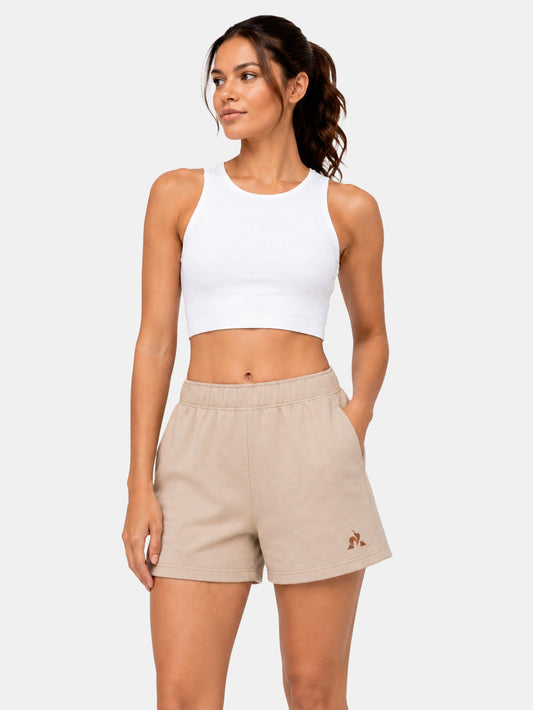 T/T Fleece Shorts Ladies Beige