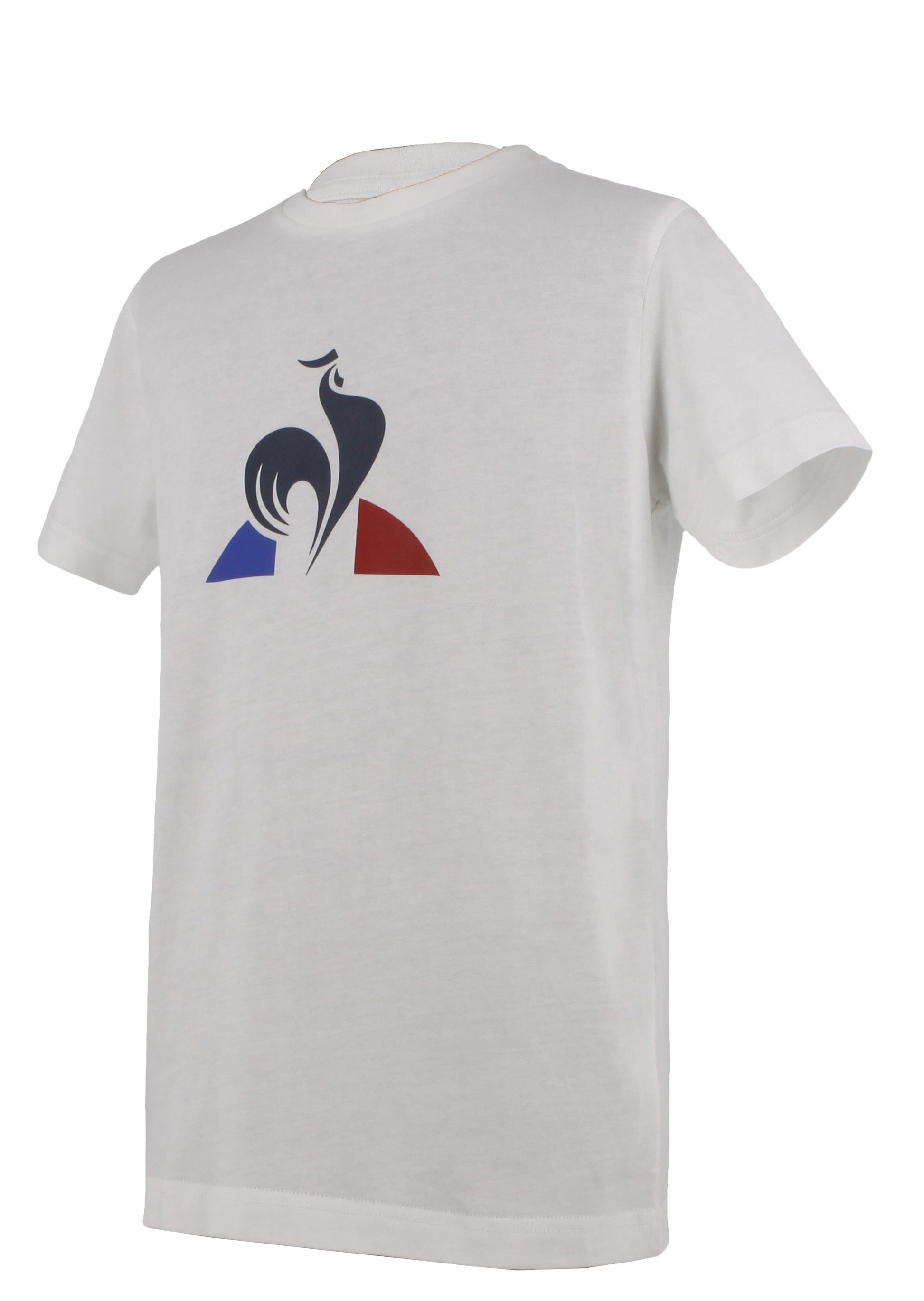 Tri Core Tee SS No 1 Kids Unisex Optical White - Le Coq Sportif