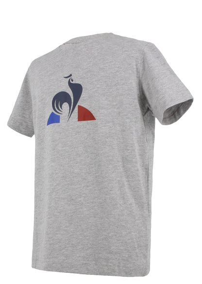 Tri Core Tee SS No 1 Kids Light Grey Heather - Le Coq Sportif