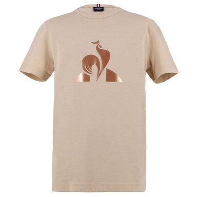 Kids T/T Logo Tee Beige – Le Coq Sportif