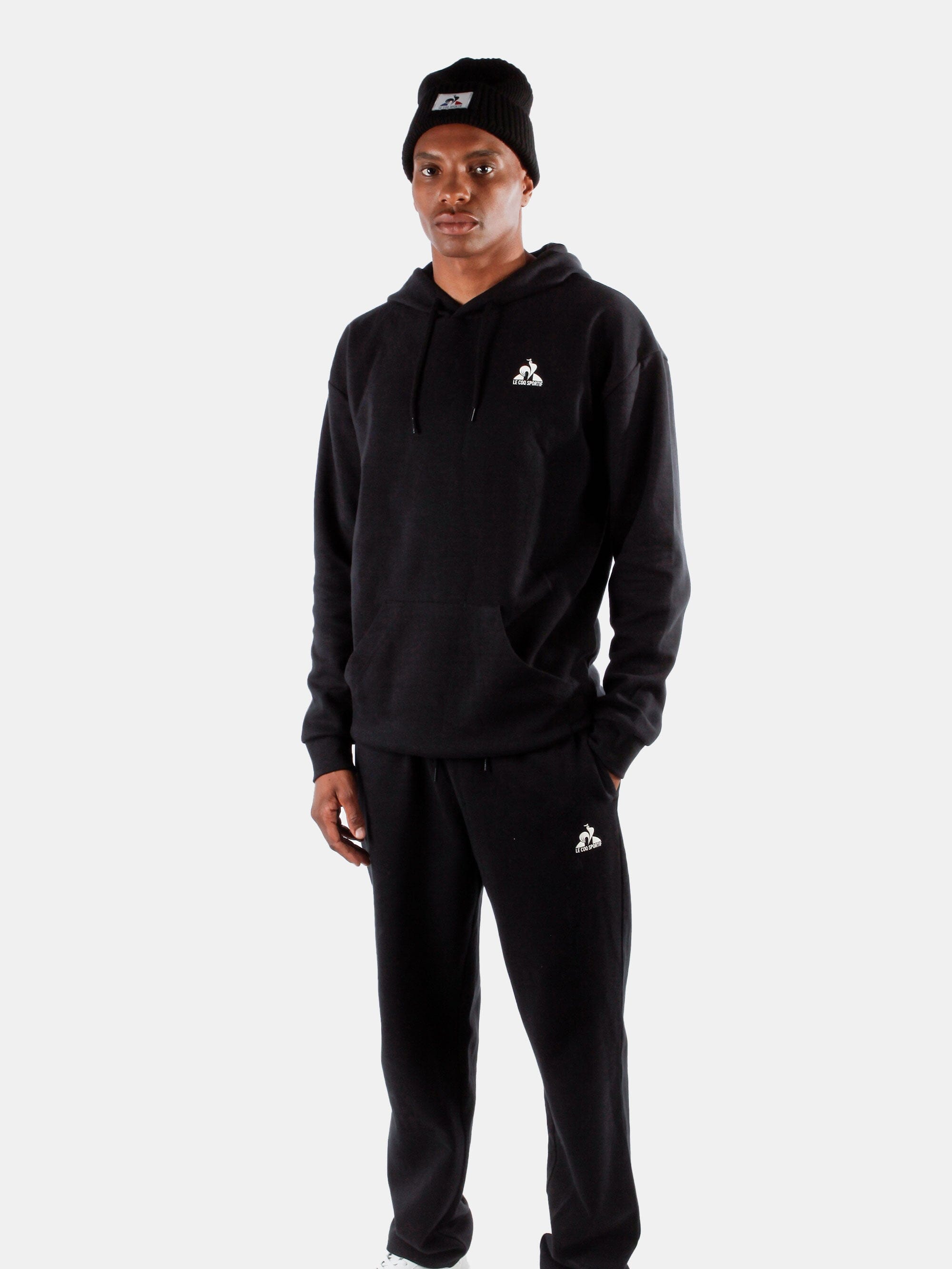 Contemporary Oversized Fleece Hoody Black – Le Coq Sportif