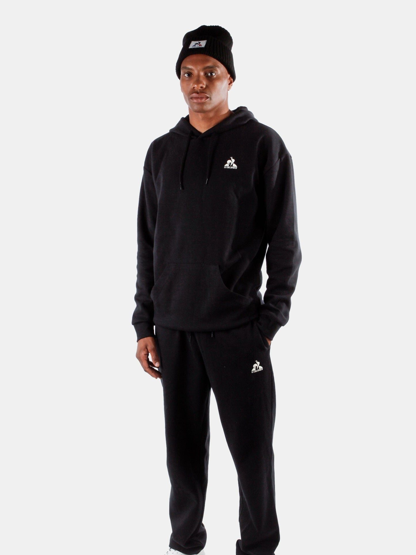 Contemporary Oversized Fleece Hoody Black