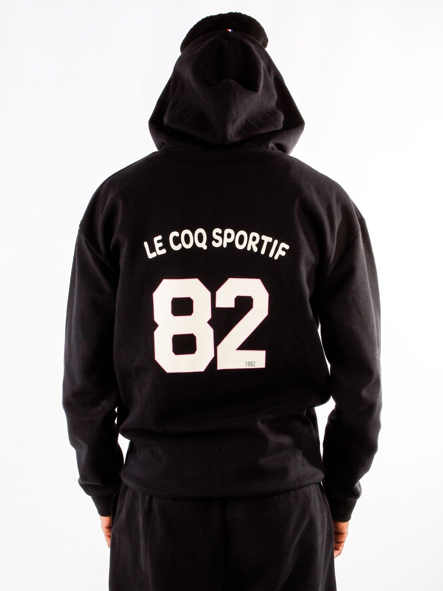 Contemporary Oversized Fleece Hoody Black
