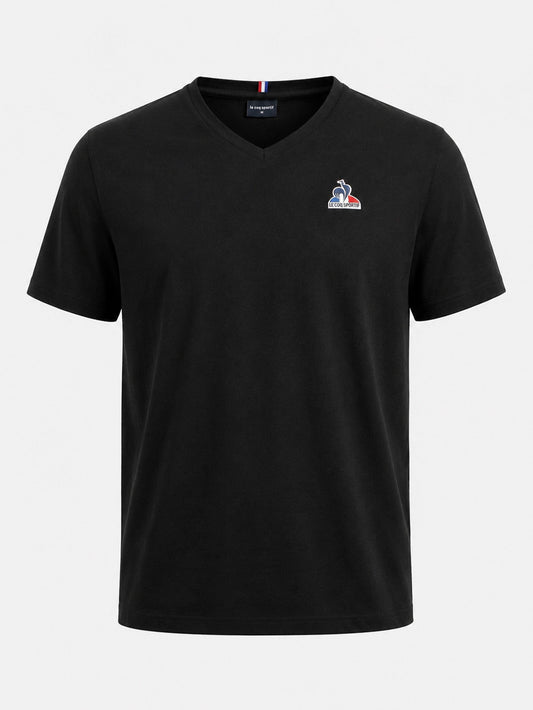 Essential Cotton Jersey V-Neck T-Shirt Black