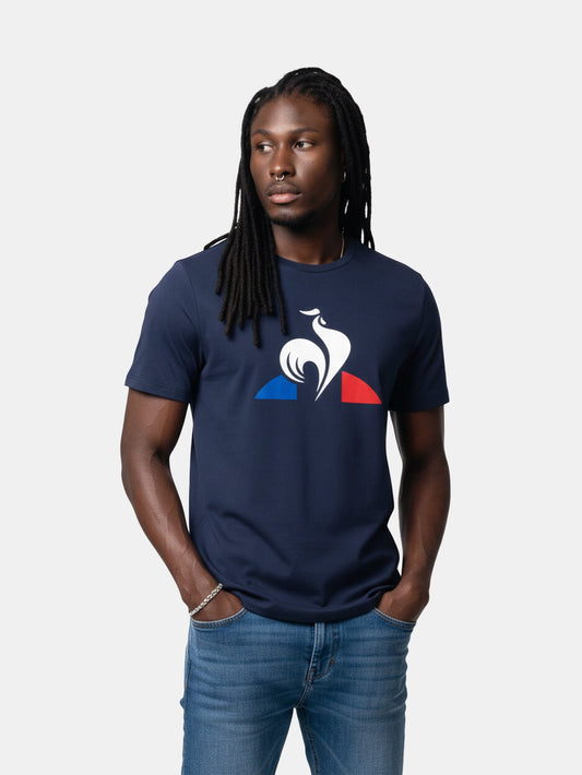 Tricolour Cotton Jersey T-shirt 1 - Le Coq Sportif