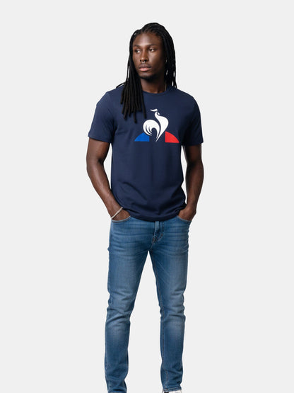 Tricolour Cotton Jersey T-shirt 1 - Le Coq Sportif