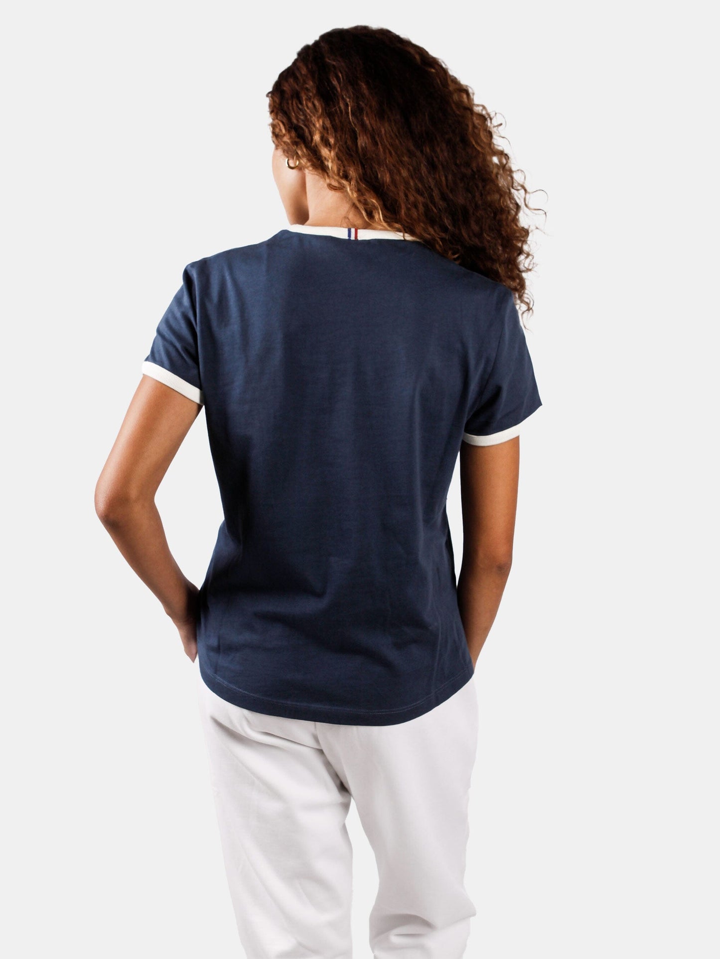 Heritage Cotton Jersey T-shirt No 4 Navy