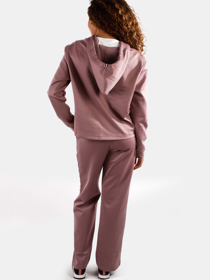 Tone-on-Tone Straight Trousers