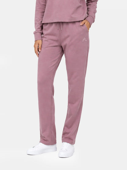 Tone-on-Tone Straight Trousers Mauve - Le Coq Sportif