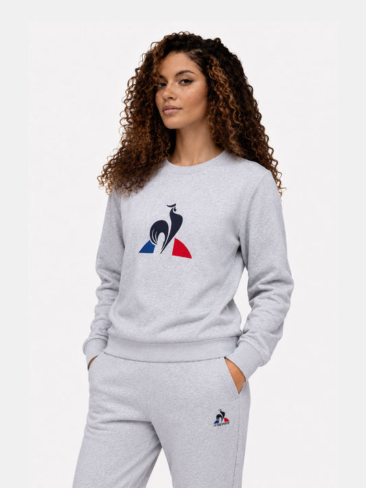 Tricolour Fleece Sweatshirt Light Grey