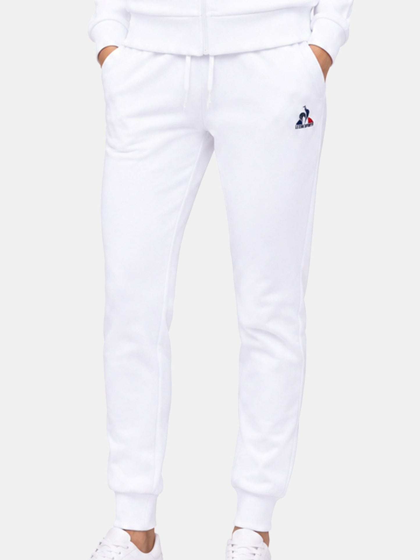 Essential Fleece Trousers White - Le Coq Sportif