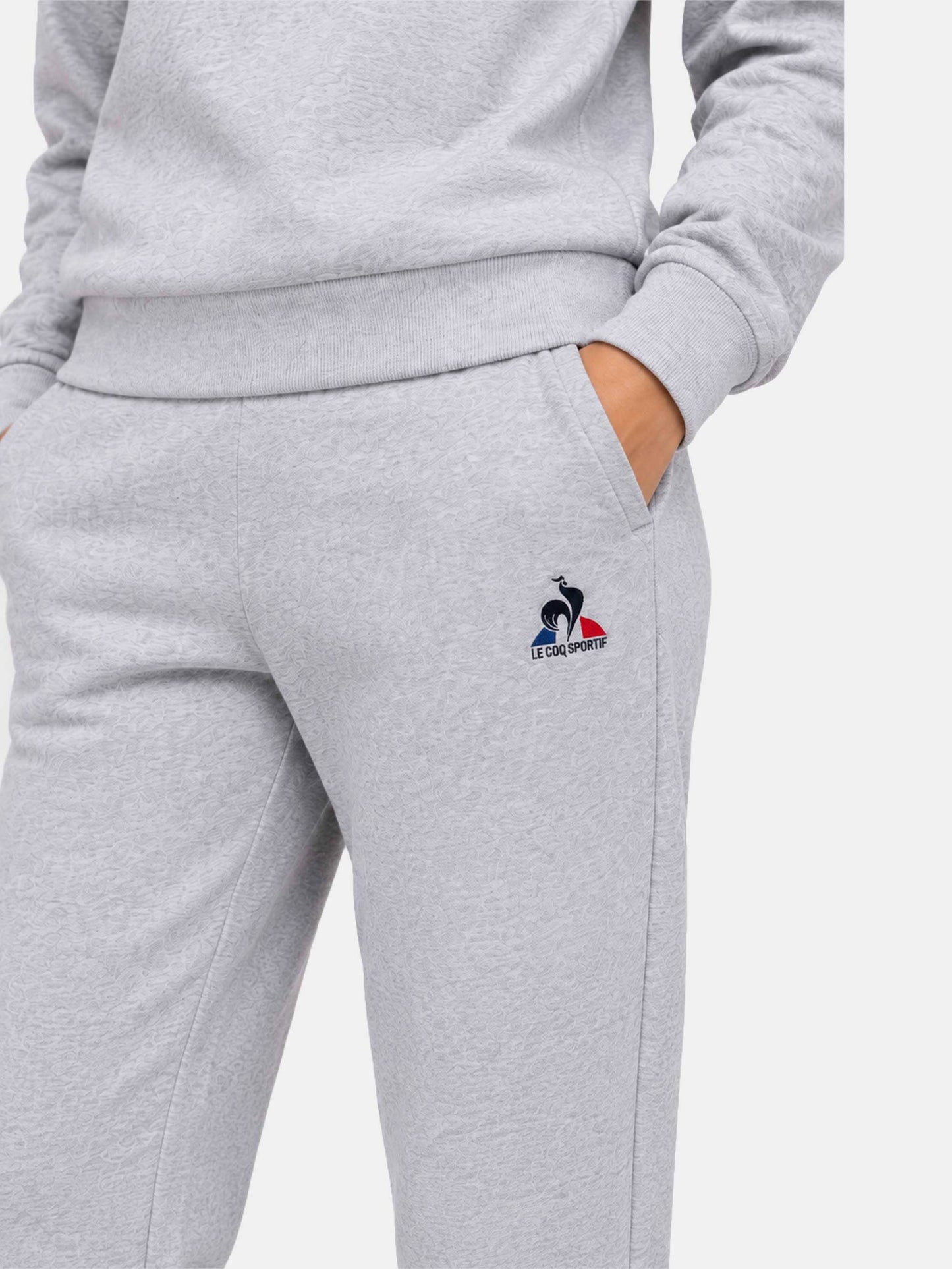 Essential Fleece Straight Trousers Light Grey - Le Coq Sportif