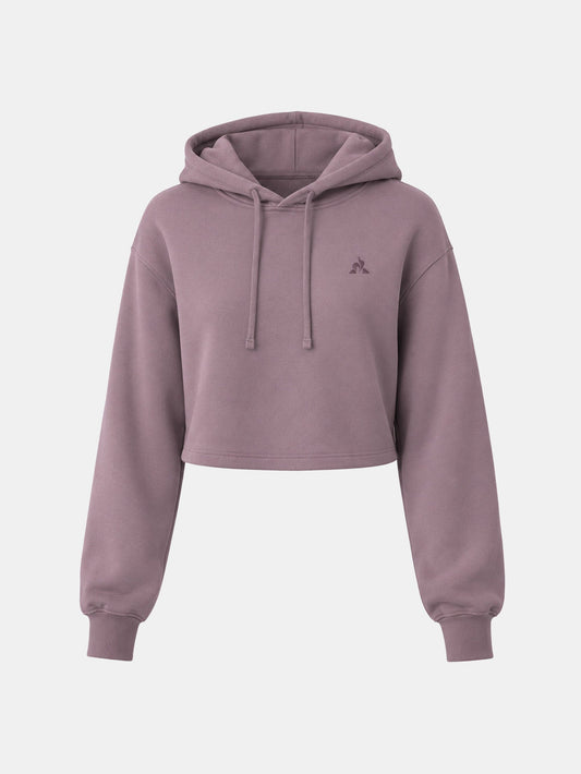 Tone-on-Tone Crop Hoodie