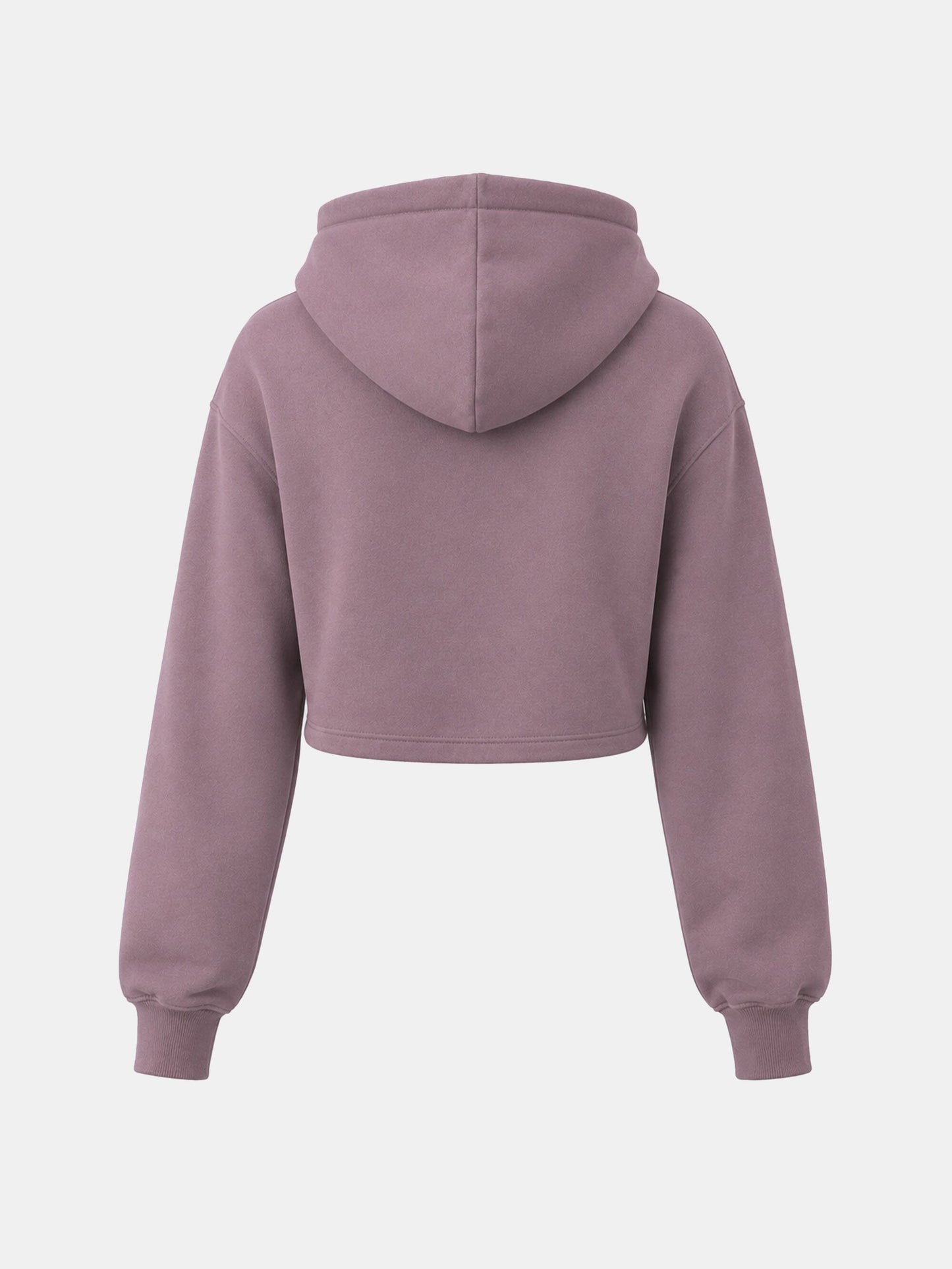 Kids Tone-on-Tone Crop Hoodie Mauve