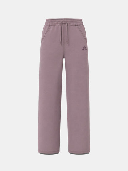 Kids Tone-on-Tone Straight Trousers Mauve