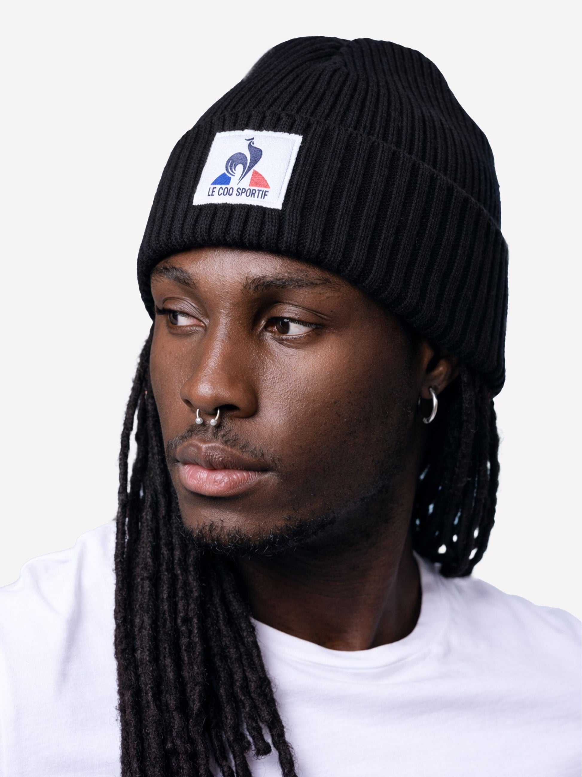 Essential Knitted Beanie No 4 Black - Le Coq Sportif