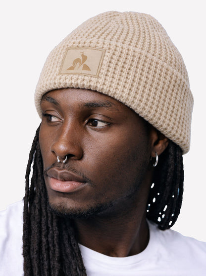 Tone-on-tone Essential Micro Beanie Off White - Le Coq Sportif