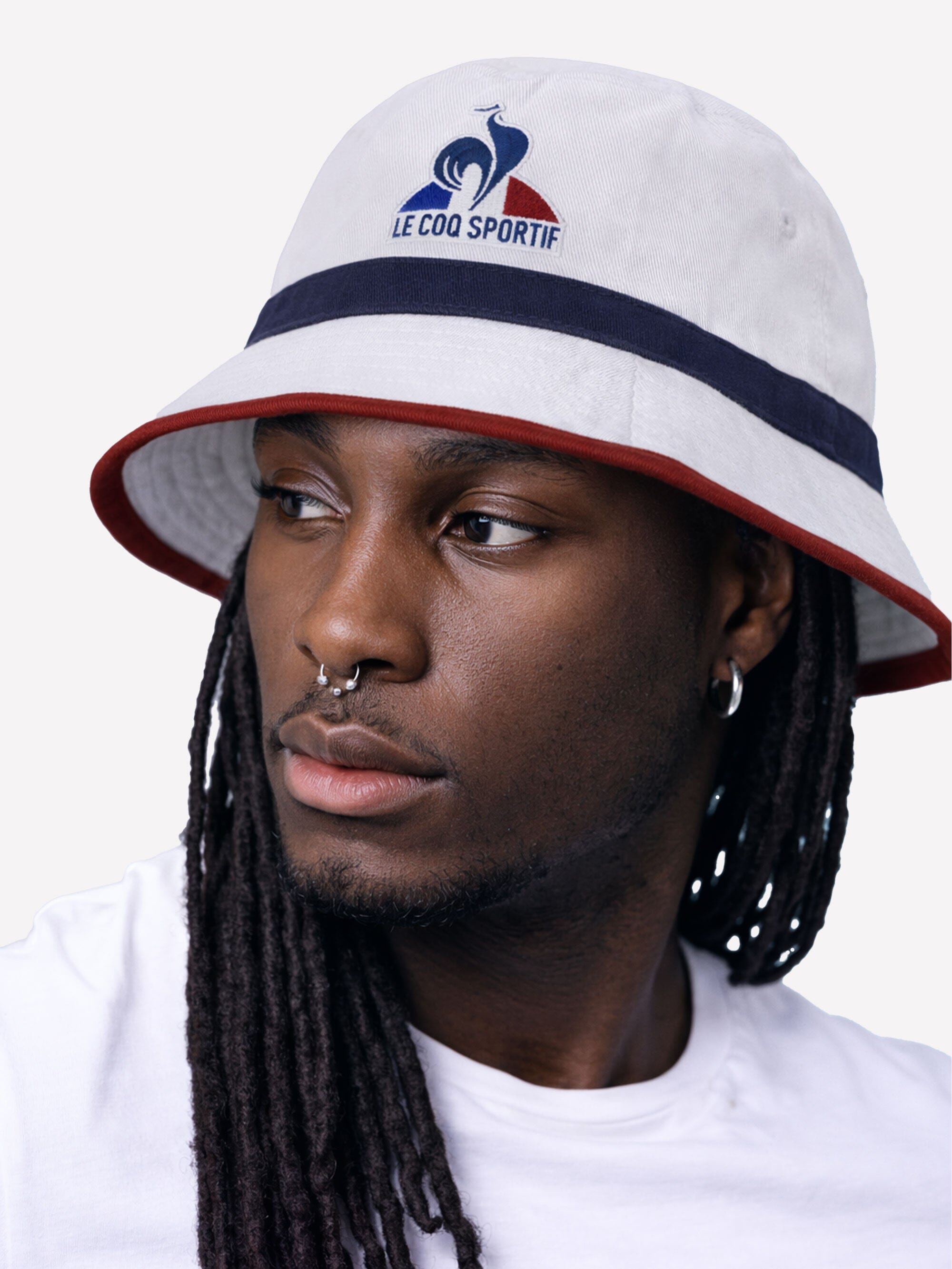 Tricolour Cotton Bucket Hat – Le Coq Sportif